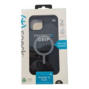 Bb. Speck Presidio2 Grip MagSafe Case For Apple iPhone 15 /‎ 14 Plus -Black
